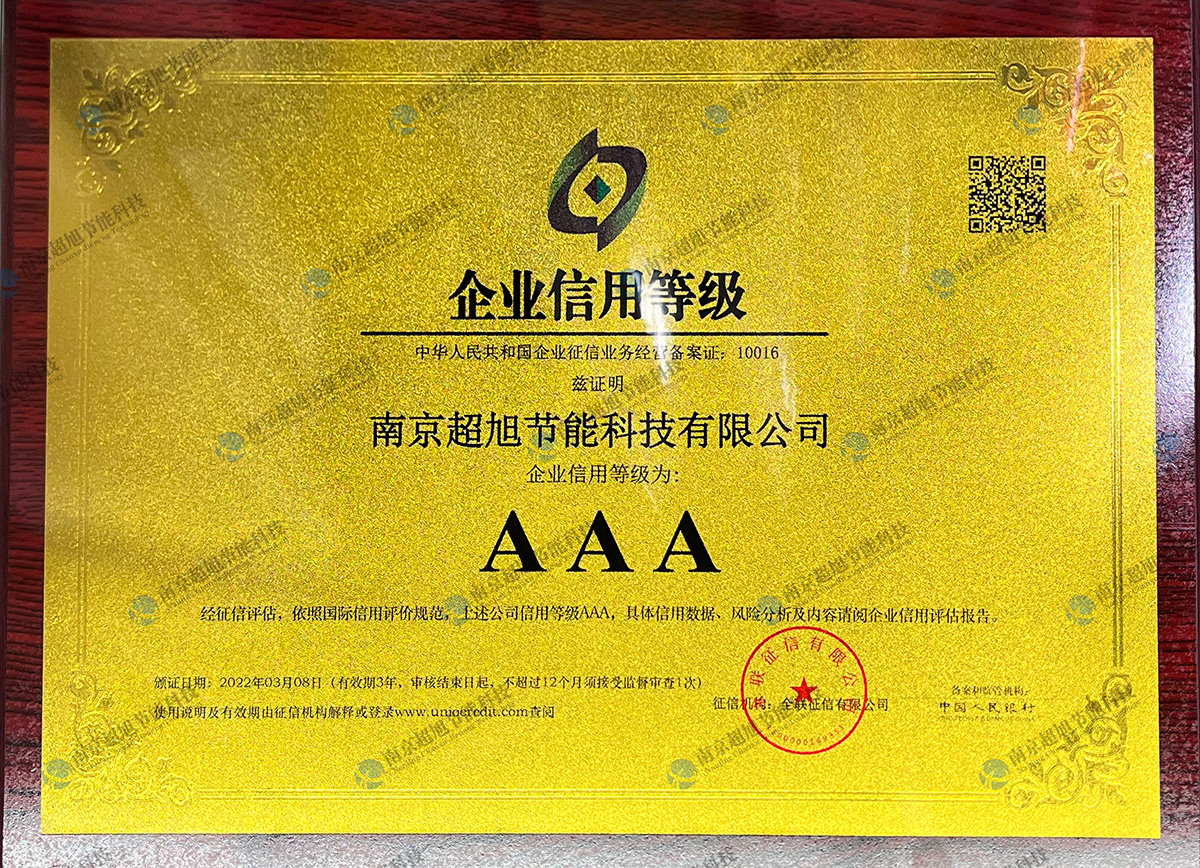 企业信用等级AAA-奖牌
